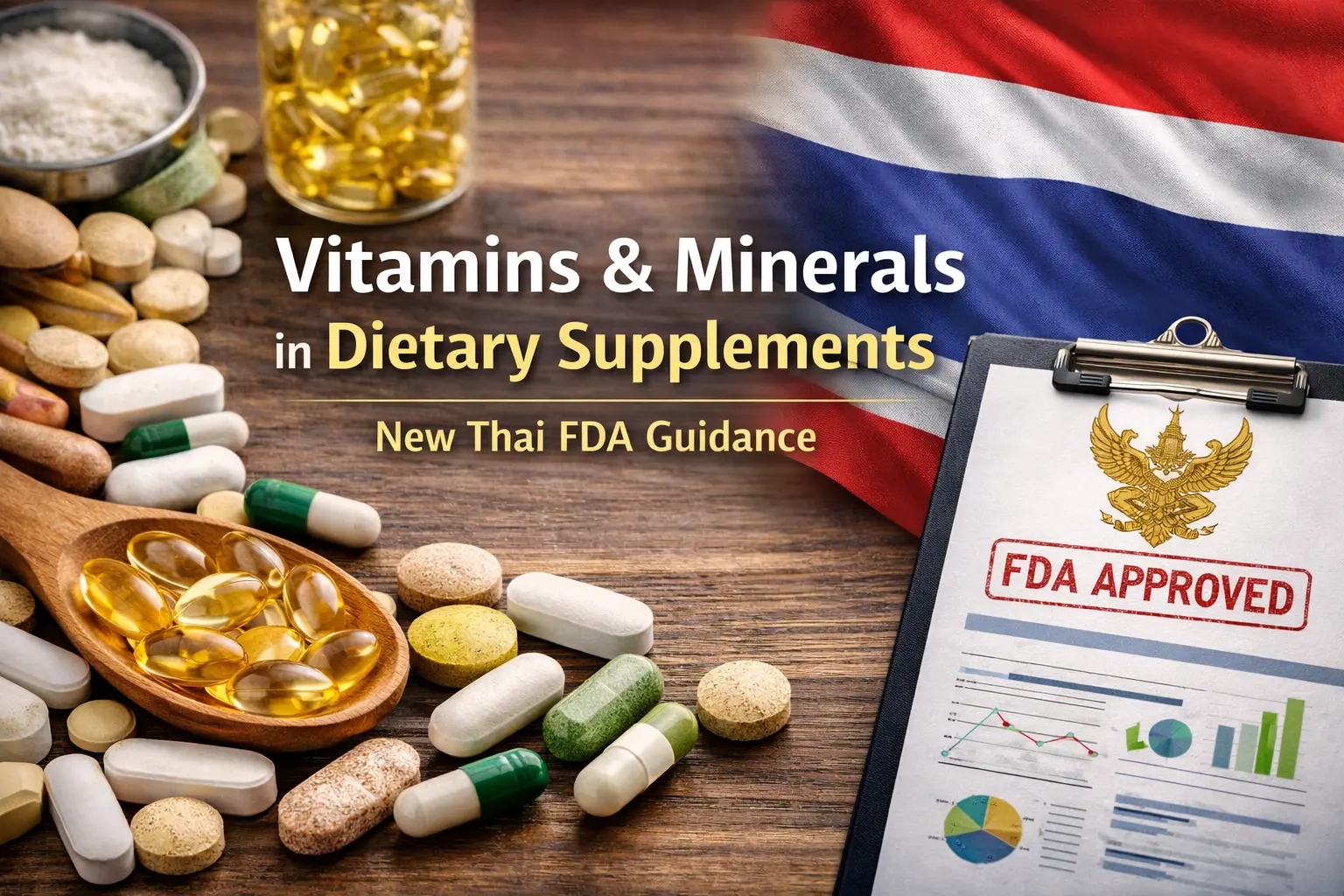 Vitamins and minerals in dietary supplements - new Thai FDA guidance