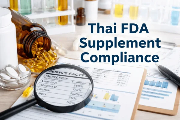 Thai FDA nutrient tolerance supplement